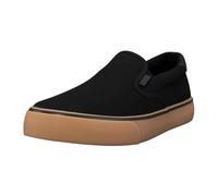 Lugz Men's Clipper Classic Slip-on Canvas Sneaker, Black/Gum/Black, 10.5 UK