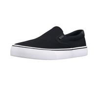 Lugz Men's Clipper Classic Slip-on Canvas Sneaker, Black/White/Black, 15 UK