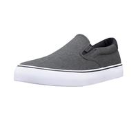 Lugz Men's Clipper Classic Slip-on Canvas Sneaker, Black/White/Gum, 7 UK