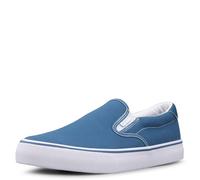 Lugz Men's Clipper Classic Slip-on Canvas Sneaker, Blue/White, 12 UK