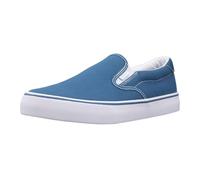 Lugz Men's Clipper Classic Slip-on Canvas Sneaker, Blue/White, 9 UK