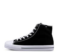 Lugz Men's Stagger Hi Fashion Sneaker, Black/White, 12 UK