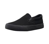 Lugz Women's Clipper Classic Slip-on Canvas Sneaker, Black, 6 UK