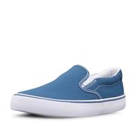 Lugz Women's Clipper Classic Slip-on Canvas Sneaker, Blue/White, 5 UK