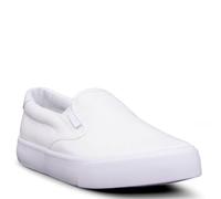 Lugz Women's Clipper Classic Slip-on Canvas Sneaker, White, 4 UK