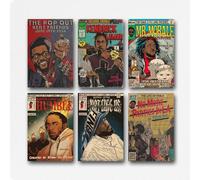 Luhaoli A Set Of 6 Kendrick Poster Lamar Comic Book Art Poster Wall Art Canvas Posters Room Decorative Aesthetic Poster Print Decor Posters 08x12inch(20x30cm) Style-1
