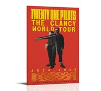 Luhaoli Twenty Poster One Pilots Clancy World Tour Music Posters for Room Aesthetic Canvas Wall Art Bedroom Decor12x18inch(30x45cm)