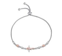LUHE Cross Bracelet for Women Girls Sterling Silver Christian Sideways Cross Bracelets Danity Religious Link Chain Jewelry Gifts