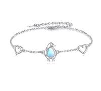 LUHE Horse/Clover/Anchor/Penguin/Sea Turtle/Infinity/Starfish/Cross/Daisy/Mermaid/Ladybug/Axolotl Bracelets for Women Sterling Silver Jewelry Adjustable Chain Bracelet Jewelry Gifts for Women