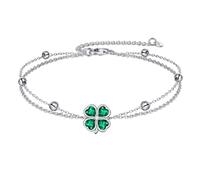 LUHE Horse/Clover/Anchor/Penguin/Sea Turtle/Infinity/Starfish/Cross/Daisy/Mermaid/Ladybug/Axolotl Bracelets for Women Sterling Silver Jewelry Adjustable Chain Bracelet Jewelry Gifts for Women
