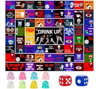 Luhiew Drinking Board Games for Adults,Drunk Dice Game Funny Halloween Party Interactive Drinking Games for Drink Up Game Night