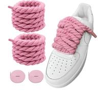 LUHOHI Rope Shoe Laces, Black Thick Rope Shoelaces for Air Force 1 AF1 Sneakers Designer Jumbo Big Chunky Fat Shoe Laces