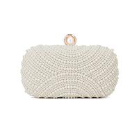 LUI SUI Pearl Wedding Clutch Women Elegant Pearl Beaded Purse Clutch Formal Evening Bag Party Bridal Handbags