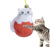 Luieonm Automatic Cat Toy | Retractable Cat Door Toy,Interactive Automatic Door with Elastic Rope for Indoor Cats, Home Jump Exercise Hunting