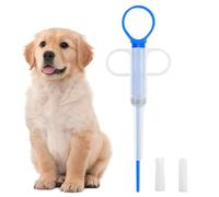 Luieonm Cat Pill Dispenser | Puppy Kitten Pill Plunger Popper - Soft Silicone Tip Leak-Proof Feeder for Paste Liquid Home Animals Dining
