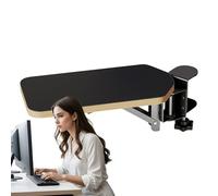 Luieonm Computer Arm Rest for Desk - Wooden Forearm Cushion | Folding 90 Degree Rotatable Arm Wrist Support for Typing Desktop Computer Studio Airplane Work