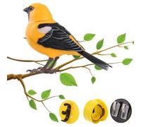 Luieonm Electronic Bird Toys Electric Parrots, Electric Singing And Chirping Bird Toy, Motion And Sound Activated, Move Chirp Realistic Home Office Room Decoration