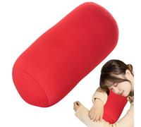 Luieonm Microbead Bolster Tube Pillow, Microbead Travel Neck Support Pillow, Back HeadCushion Cylinder Bean Bag Throw P-illow Neck Arm Back Support For Plane Car Travel Recliner Sleeping