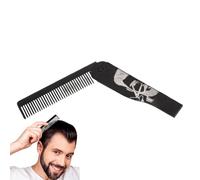 Luieonm Mustache Combs, Mustache Styling Grooming Tool, Portale Foldable Stainless Steel Brush for Grooming Home Adult Travel Styling Men Dad Husband