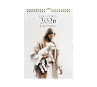 Luieonm Wall Calendar - 2026 Jesus Calendar - Wall Decoration Hangable Planner for Meeting Daily School Desk Dorm Planning Classroom Family Home Workplace