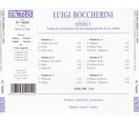 LUIGI BOCCHERINI: OPERA V - SONATE PER FORTEPIANO CON ACCOMPAGNAMENTO DI UN VIOL