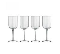 Luigi Bormioli Bach Large Red wine Glasses Set of 4, Crystal, Dishwasher Safe, Break Resistan, Perfect as a Gift in Clear Luigi Bormioli Clear