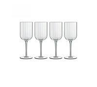 Luigi Bormioli: Bach White Wine Glasses 280ML- 4 Pack - 4 Piece Set - Crystal