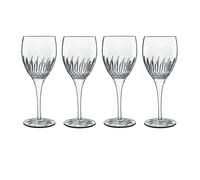 Luigi Bormioli Diamante Riesling Glasses Durable Dishwasher Safe 4 Pack - 380ml