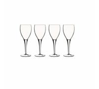 Luigi Bormioli Large Wine Glasses Set of 4 - Michelangelo Crystal Wine Glasses 340ml, Ultra Clear and Durable Dishwasher Safe Glassware with Titanium Reinforced Stems, Gift Box Included, Made In Italy