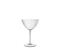 Luigi Bormioli Optica Martini Glasses Set of 4 x 220ml: Crystal Cocktail Glasses, Dishwasher Safe