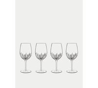 Luigi Bormioli Set of 4 Mixology Textured Wine & Spritz Glasses