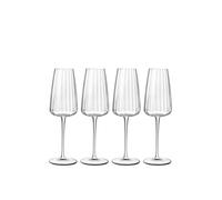 Luigi Bormioli Set of 4 Optica Champagne Flutes No Colour
