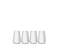 Luigi Bormioli Set of 4 Optica Hi Ball Glasses No Colour