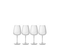 Luigi Bormioli Set of 4 Optica Red Wine Glasses No Colour