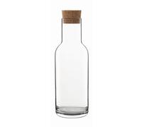 Luigi Bormioli Sublime Carafe with Cork Stopper Dishwasher Safe Pitcher - 1L