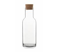 Luigi Bormioli Sublime Wine Carafe with Cork Stopper 1 Litre Capacity: Crystal Glass, Dishwasher Safe