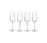Luigi Bormioli - Talismano - Champagne/Prosecco Crystal Flutes - Dishwasher Safe - Made in Italy - Set of 4, 210ml