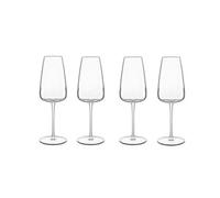 Luigi Bormioli Talismano Set of 4 Prosecco Flutes Brand New in Gift Box Modern