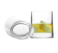 Luigi Bormioli Veronese Oval Base Whisky Tumblers 9.2oz / 260ml - Set of 24 | 26cl Whiskey Glasses, SON.hyx Crystal Glassware from