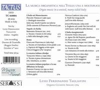 Luigi Ferdinando Tagliavini : La Musica Organistica Nell'Italia Una E NEW