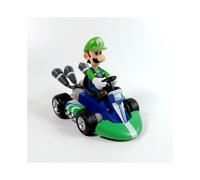 (Luigi) Super Mario Kart Princess Peach Pull Back Figure Car PVC Toys