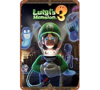Luigi's Mansion 3 (You're in for a Fright) Poster Retro Metal Sign Vintage Tin Sign for Cafe Bar Home Wall Decor 12 X 8 inch