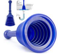 Luigi's Sink and Drain Plunger for Bathrooms Kitchens Sinks Baths and Showers.Small and Powerful Commercial Style Plumbers Plunger with Large Bellows