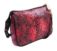 Luigi's Women’s Clutch - Convertible Wrist Strap, Stylish Synthetic Exterio(Red)