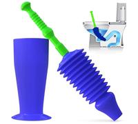 Luigi's - The World's Best Toilet Plunger | The Big, Blue & Green Unblocking Machine | Heavy Duty Unblocker with Unique Bellows Design | Clears & Unblocks All Toilets