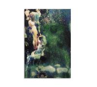 Luihg Gustav Klimt Vintage Philosophy Canvas Poster Art Print Bright Pastel Flower Garden Eclectic Painting Wall Art Decor For Living Room Bedroom Office