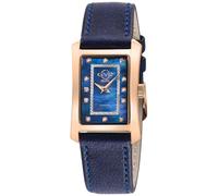 Luino Diamond 14605 Leather Blue Swiss Quartz Watch GV2 Blue One Size