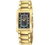 Luino Diamond Black MOP Dial Swiss Quartz Watch GV2 Gold One Size