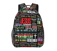 Luirioe Jesus Cross Laptop Backpack for Travel Lightweight Bookbag Large Capacity Christian Bag Casual Daypack, Jesus Cross-l0004, One Size, Daypack Backpacks
