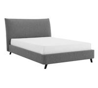 Luis Dove Grey Boucle Fabric Bed - Sizes Available